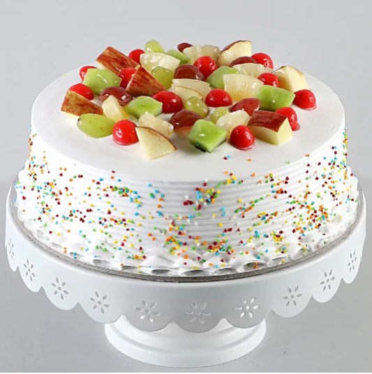 Fresh Fruit Vanilla Cake in Vanilla Cakes | Unique Cake Creations for ...