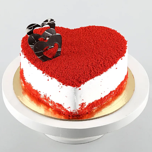 Red Velvet Heart Cake in Red Velvet Cakes | Unique Cake Creations for ...